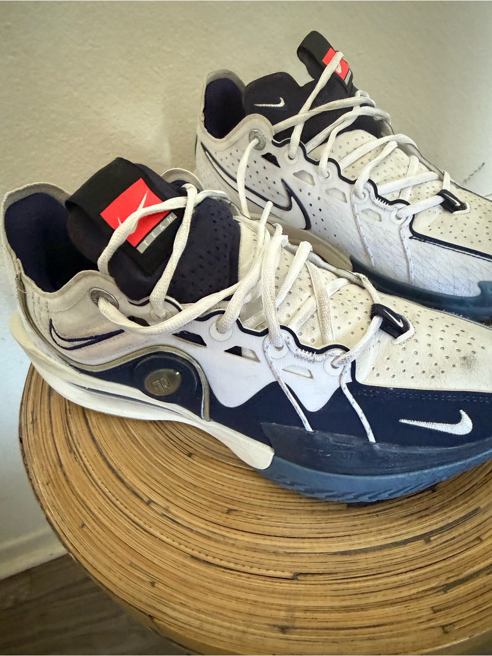 Nike Air Zoom Men’s White, Navy & Black Running Sneakers